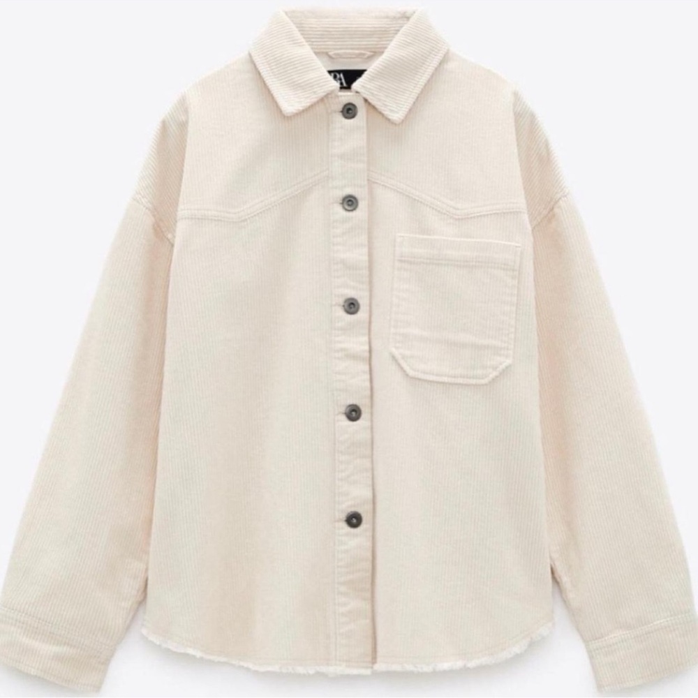 Zara Cream Corduroy Jacket